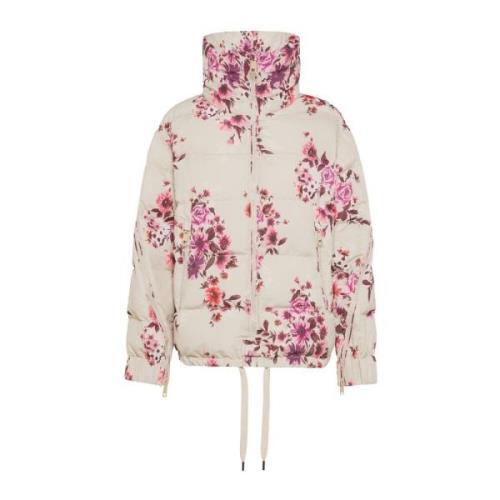 Omkeerbare Bloemen Nylon Jas OOF Wear , Multicolor , Dames