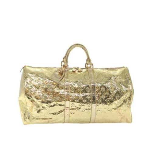 Pre-owned Canvas louis-vuitton-bags Louis Vuitton Vintage , Yellow , D...