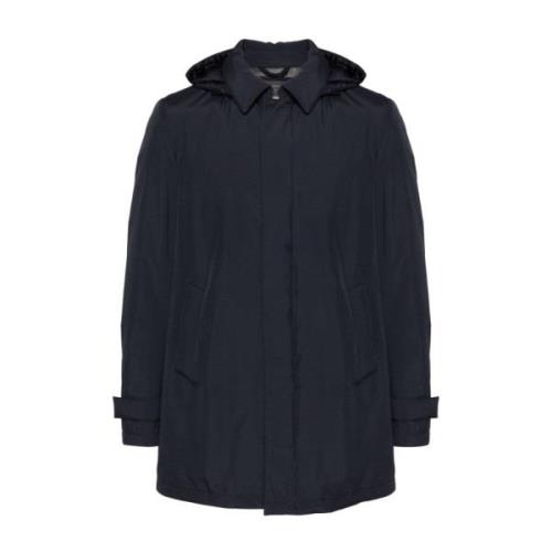 Blauwe Winterjassen Piumino Stijl Herno , Blue , Heren