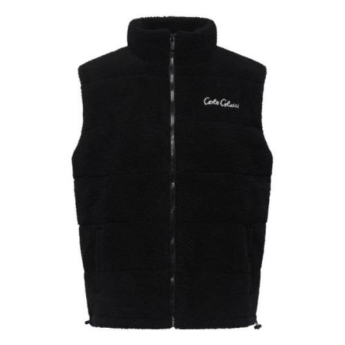 Teddy Vest Stijlvol Comfortabel Laagjesstuk Carlo Colucci , Black , He...