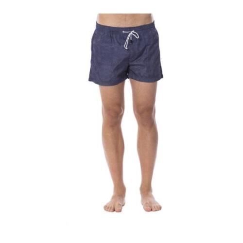 Sport Badkleding - Bedrukte Boxershorts Roberto Cavalli , Blue , Heren