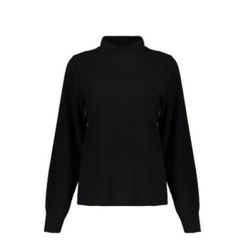 Jacquard Pullover met opstaande hals Geisha , Black , Dames