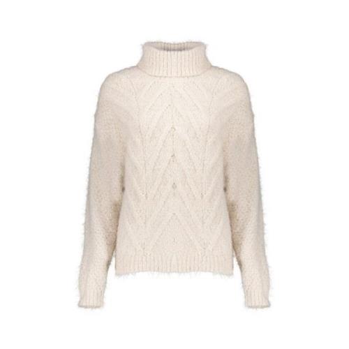 Gebreide Kabel Coltrui Pullover Geisha , White , Dames