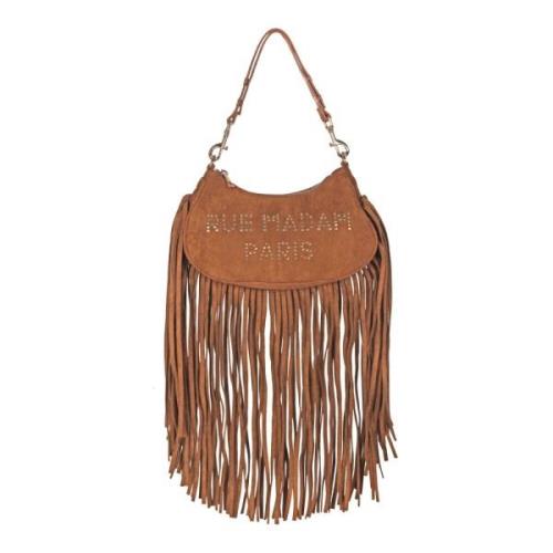 Delano Hobo Suède Handtas Rue Madam , Brown , Dames