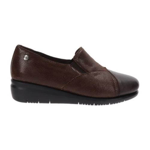 Leren Dames Loafers Stijlvol Comfort Cinzia Soft , Brown , Dames