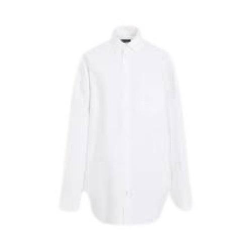 Casual Katoenen T-shirt Balenciaga , White , Dames