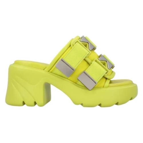 Leather mules Bottega Veneta , Yellow , Dames