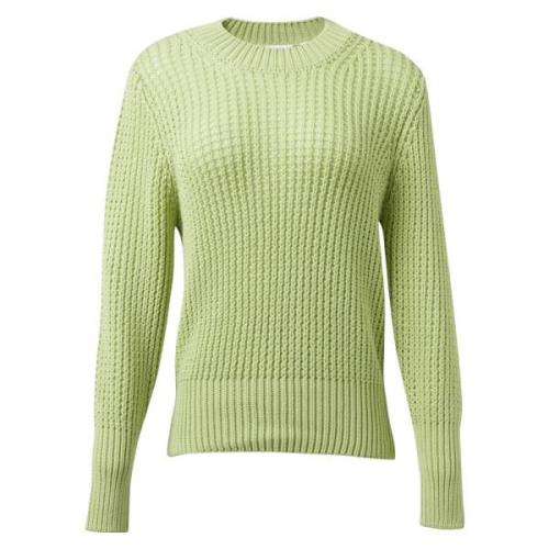 Relaxed Fit Gebreide Trui Comma , Green , Dames