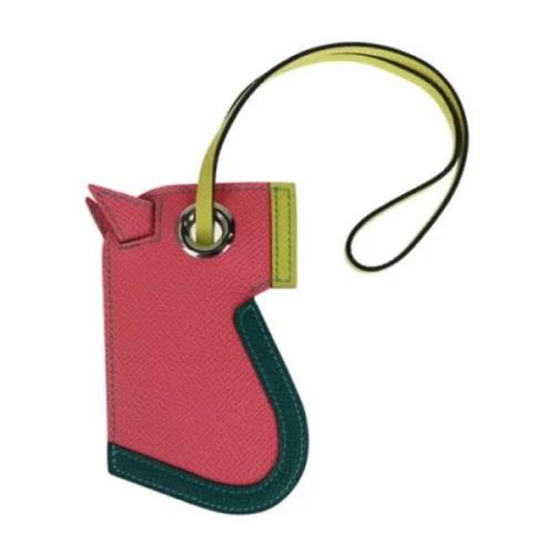 Pre-owned Fabric key-holders Hermès Vintage , Red , Dames