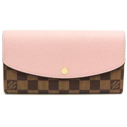 Pre-owned Leather wallets Louis Vuitton Vintage , Pink , Dames