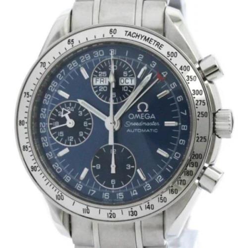 Pre-owned Stainless Steel watches Omega Vintage , Blue , Heren