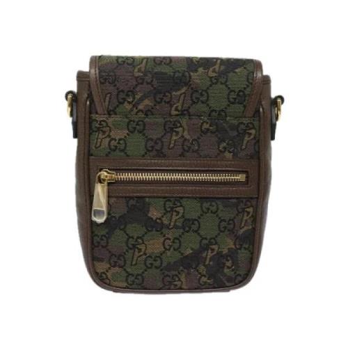 Pre-owned Canvas gucci-bags Gucci Vintage , Green , Dames