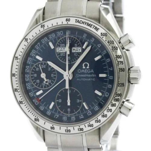 Pre-owned Stainless Steel watches Omega Vintage , Blue , Heren