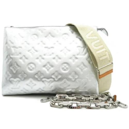 Pre-owned Leather louis-vuitton-bags Louis Vuitton Vintage , Gray , Da...