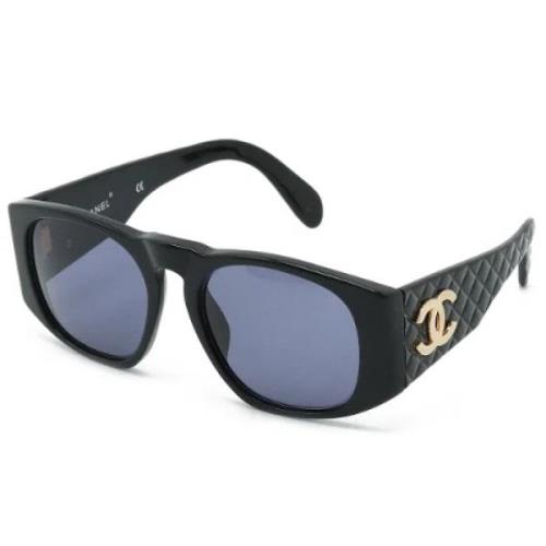 Pre-owned Fabric sunglasses Chanel Vintage , Black , Dames