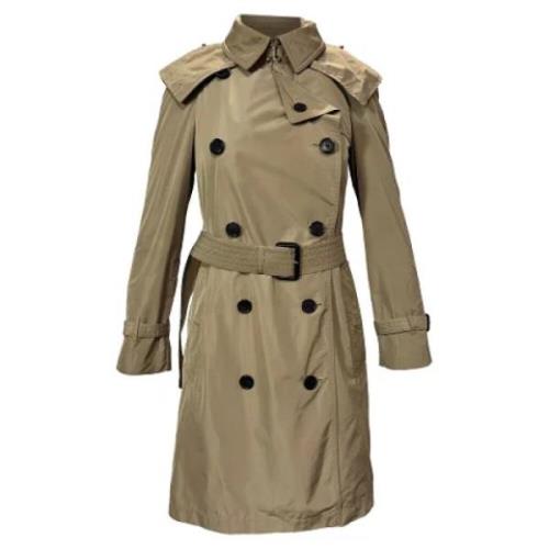 Pre-owned Polyester outerwear Burberry Vintage , Beige , Dames