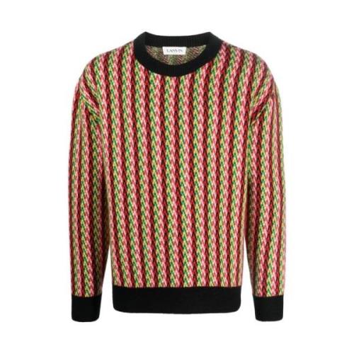 Round-neck Knitwear Lanvin , Multicolor , Heren