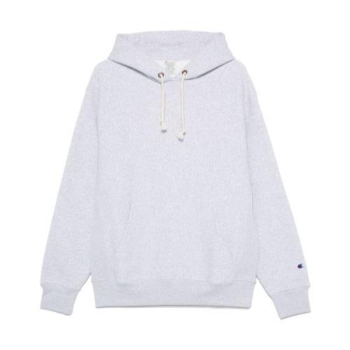 Grijze Hoodie Jersey Textuur Champion , Gray , Heren