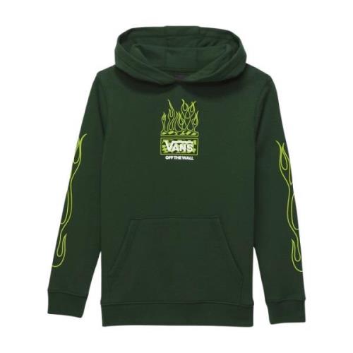 Groene hoodie met bedrukt logo Vans , Green , Heren