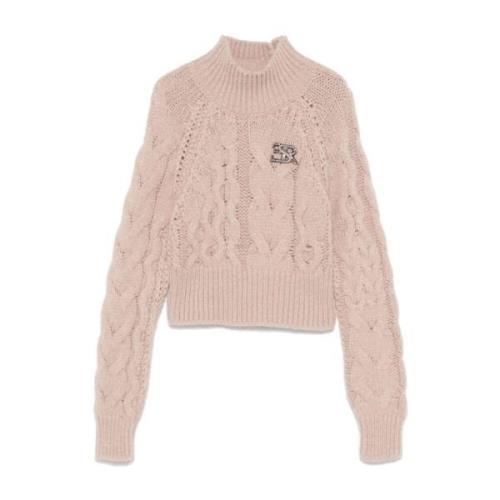 Blush Pink Kabeltrui Ermanno Scervino , Pink , Dames