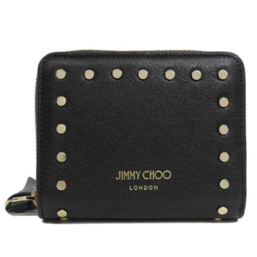 Pre-owned Leather wallets Jimmy Choo Pre-owned , Black , Dames