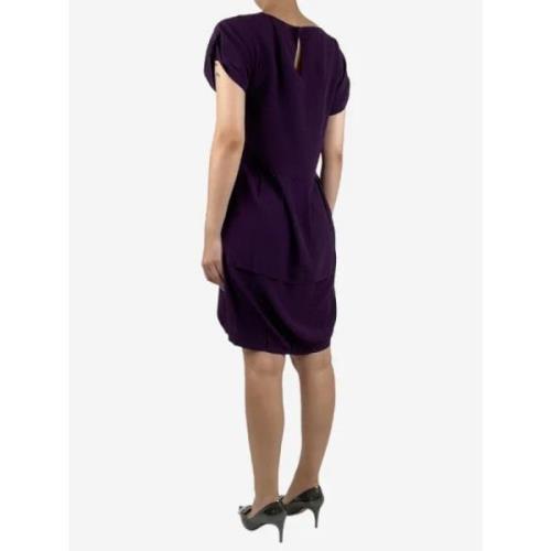 Pre-owned Silk dresses Miu Miu Pre-owned , Purple , Dames