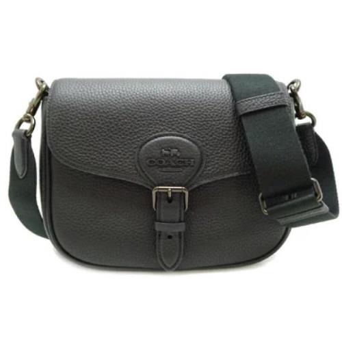 Pre-owned Leather shoulder-bags Coach Pre-owned , Black , Dames