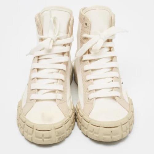 Pre-owned Canvas sneakers Prada Vintage , White , Dames