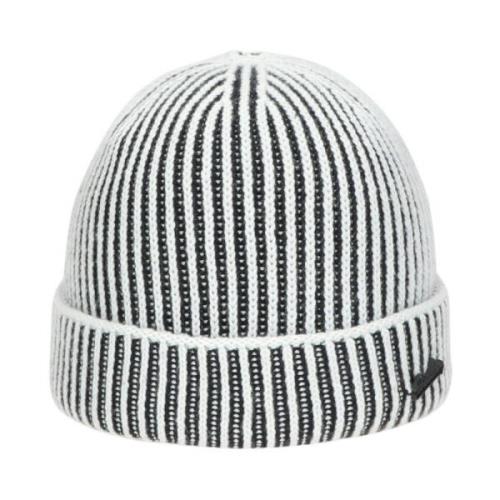 Kasjmiermix Geribbelde Boordmuts Borsalino , White , Unisex