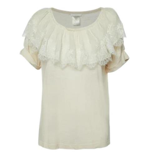 Pre-owned Knit tops Chloé Pre-owned , Beige , Dames