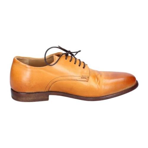 Elegante Vintage Leren Damesschoenen Moma , Brown , Dames