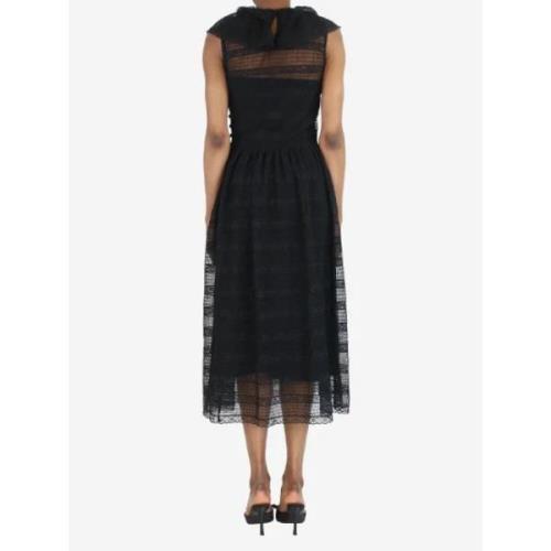 Pre-owned Polyester dresses Valentino Vintage , Black , Dames