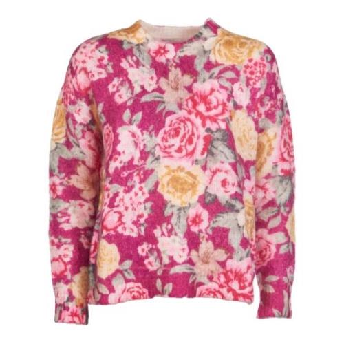 Bloemen Crew Neck Sweaters Saint Barth , Multicolor , Dames