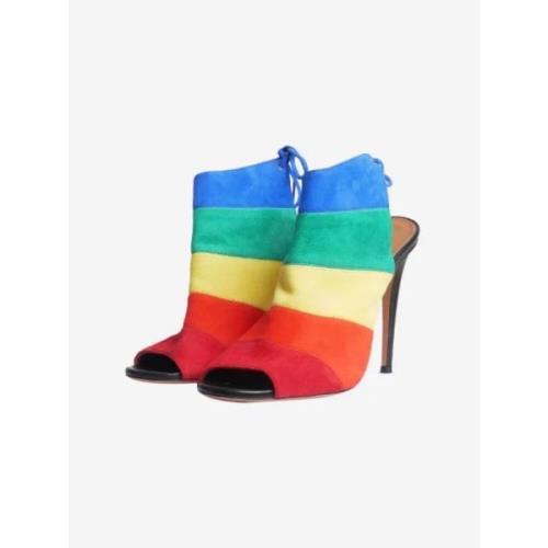 Pre-owned Suede heels Aquazzura Pre-owned , Multicolor , Dames