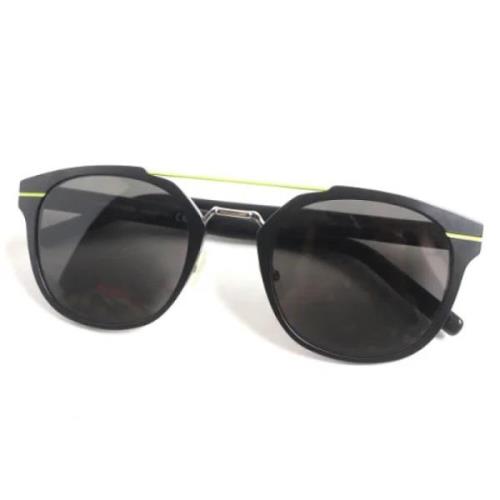 Pre-owned Metal sunglasses Dior Vintage , Black , Dames