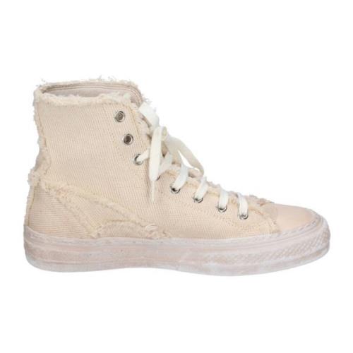 Vintage Textiel Sneakers voor Vrouwen Moma , Beige , Dames