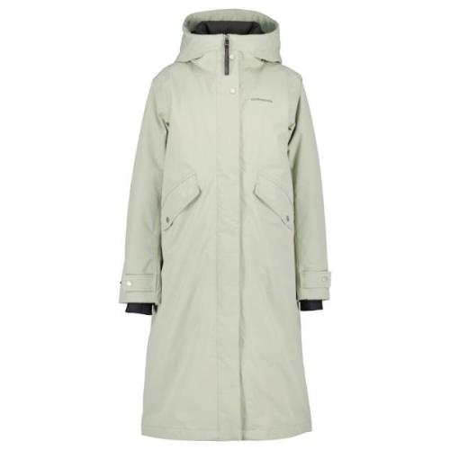 Gevoerde kraag Parka met reflecterend logo Didriksons , Beige , Dames