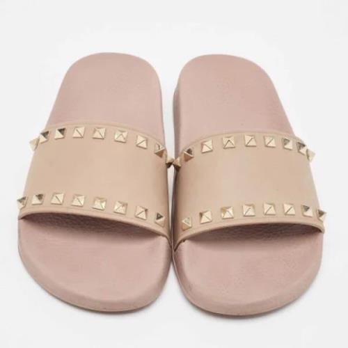 Pre-owned Rubber flats Valentino Vintage , Pink , Dames