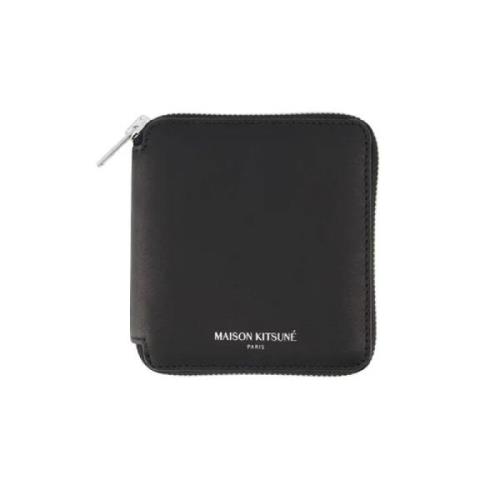 Leather wallets Maison Kitsuné , Black , Dames