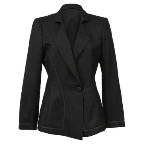 Pre-owned Wool outerwear Armani Pre-owned , Black , Dames