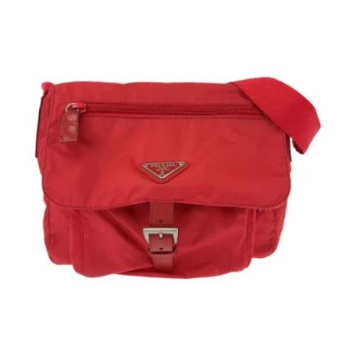 Pre-owned Canvas crossbody-bags Prada Vintage , Red , Dames