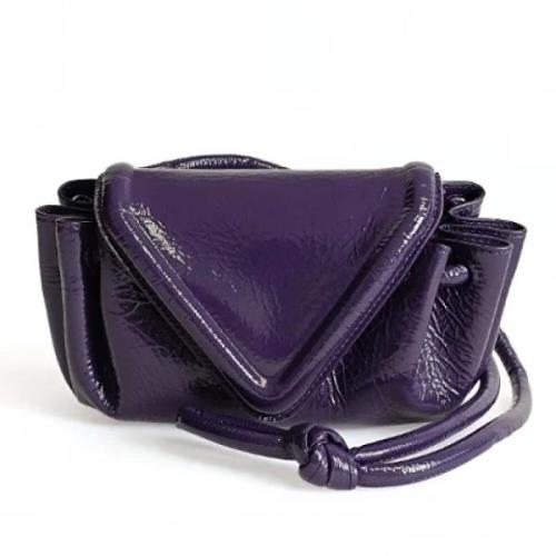 Pre-owned Leather crossbody-bags Bottega Veneta Vintage , Purple , Dam...