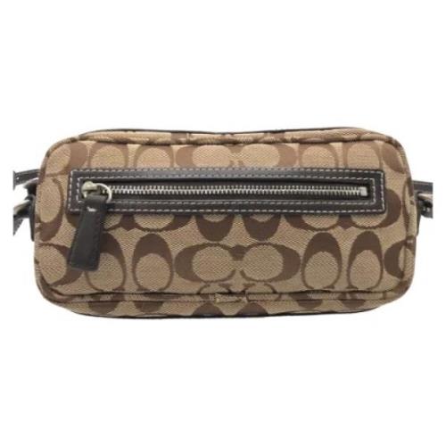 Pre-owned Canvas shoulder-bags Coach Pre-owned , Brown , Dames