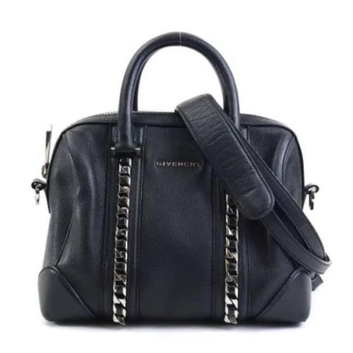 Pre-owned Leather handbags Givenchy Pre-owned , Black , Dames