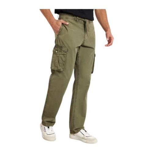 Nieuwe Cargo Broek Olijfgroen Legerstijl Guess , Green , Heren