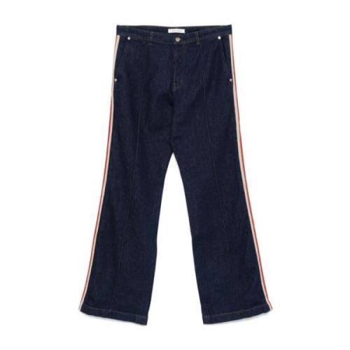 Diep Blauw Denim Shadow Jeans Wales Bonner , Blue , Heren