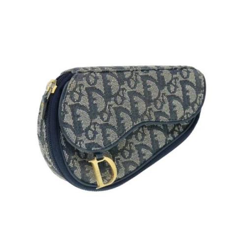 Pre-owned Canvas dior-bags Dior Vintage , Blue , Dames