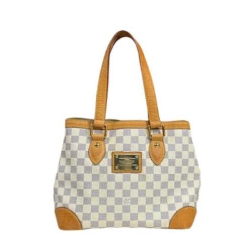 Pre-owned Canvas louis-vuitton-bags Louis Vuitton Vintage , White , Da...