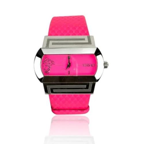 Pre-owned Canvas watches Versace Pre-owned , Pink , Dames