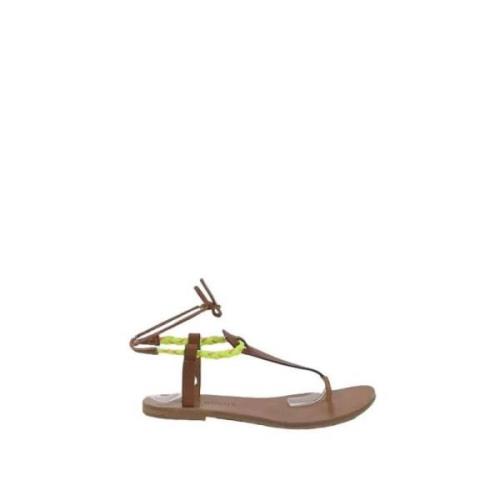 Pre-owned Leather sandals Chloé Pre-owned , Brown , Dames